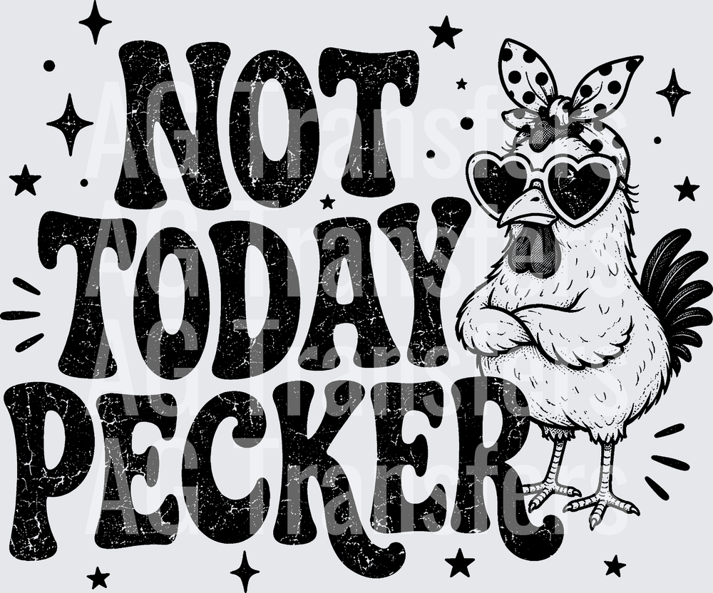 NOT TODAY PECKER