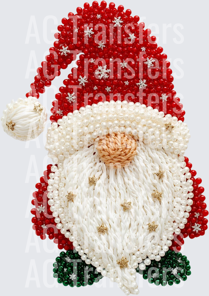 CHRISTMAS GNOME FAUX PEARLS