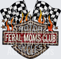 Feral mom’s club with flags