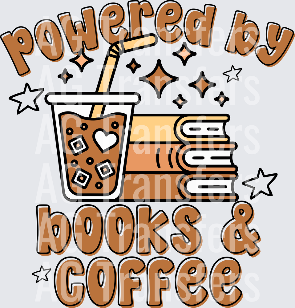 POWERED BY BOOKS AND COFFEE