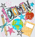 BACK TO SCHOOL NAME PENNANT ADMIN