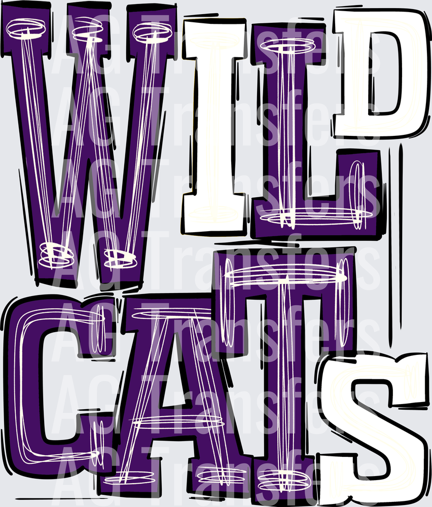 Wildcats Purple White