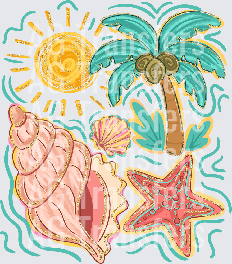Summer Beach Doodles
