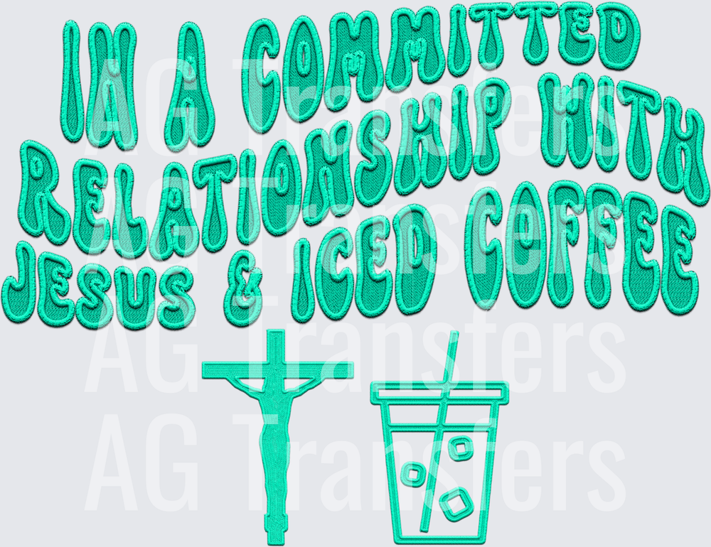 in a committed relationship jesus iced coffee MINT