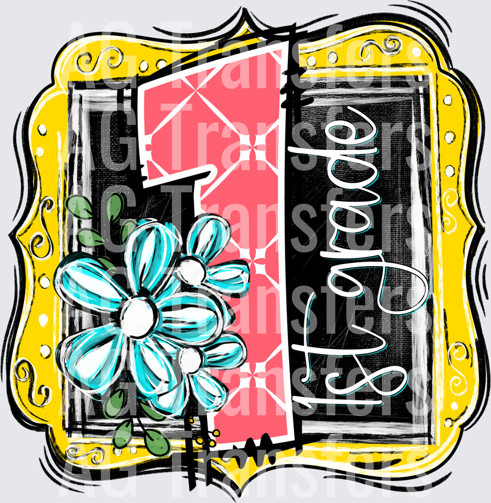 School Year Frames first grade