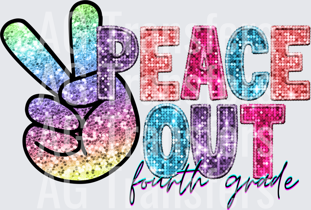 glitter peace out fourth grade