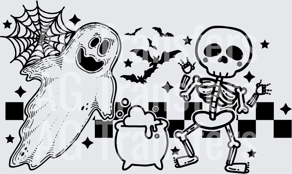 GHOST SKELETON CHECKERED