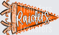 PREPSTER PENNANT TEAMS RAIDERS ORANGE
