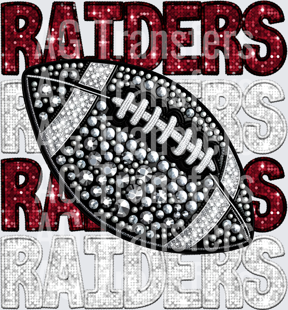 Raiders maroon white