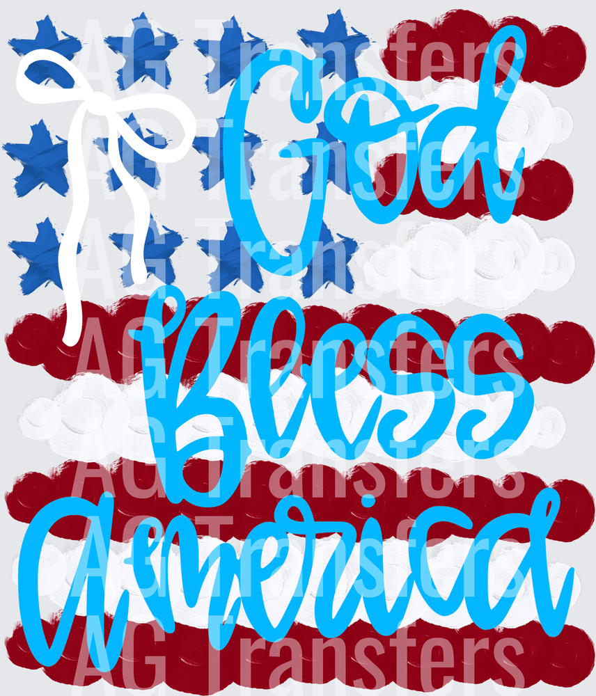 God bless America with bow