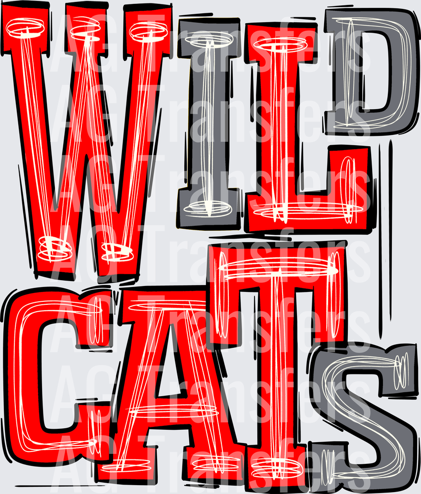 Wildcats Red and Grey