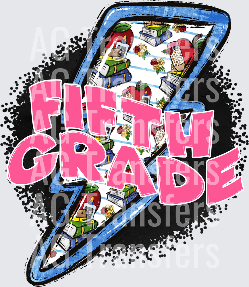 b2s Lightning bolts Fifth Grade