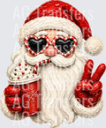 SANTA FAUX PAINTED