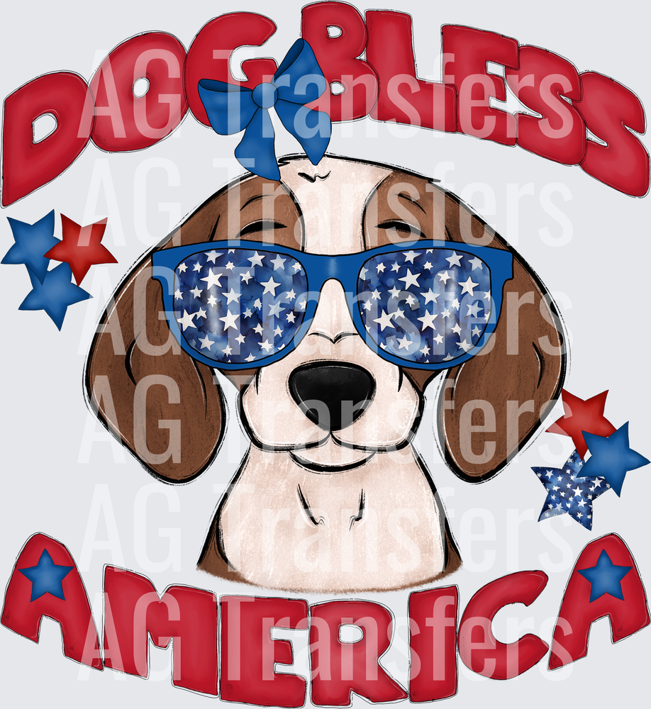 Dog Bless America Beagle
