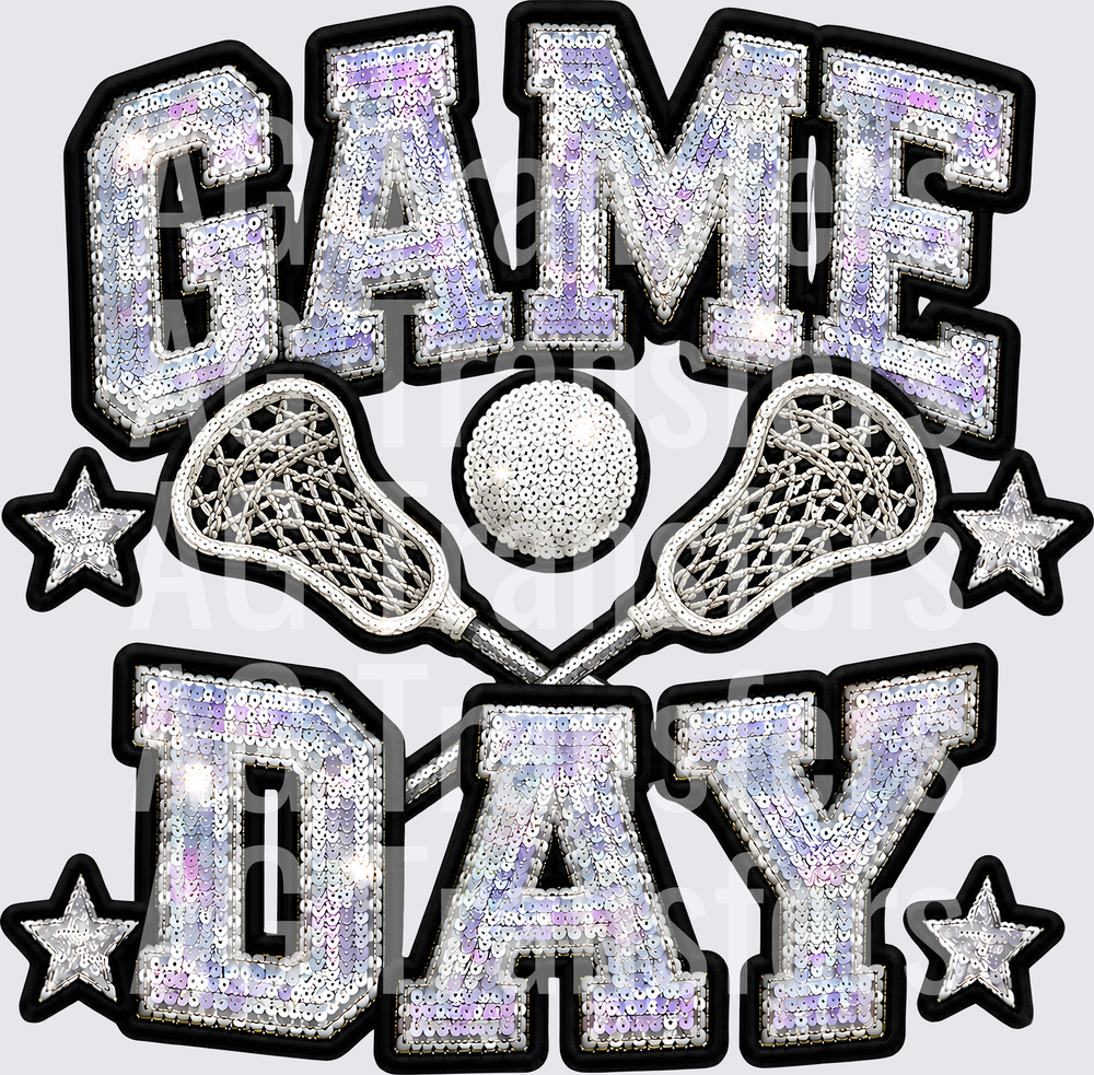 GAME DAY LACROSSE FAUX SEQUIN