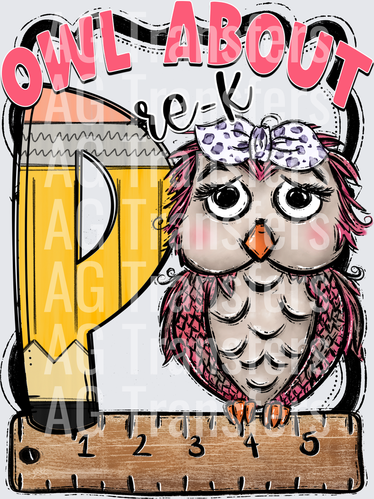Owl About PINK PRE K