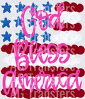 God bless America pink