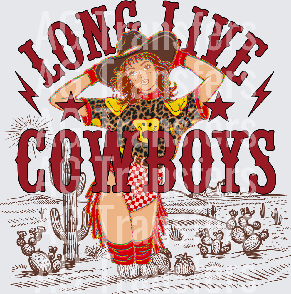 Long live Cowboys desert background