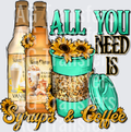 Syrups and coffee