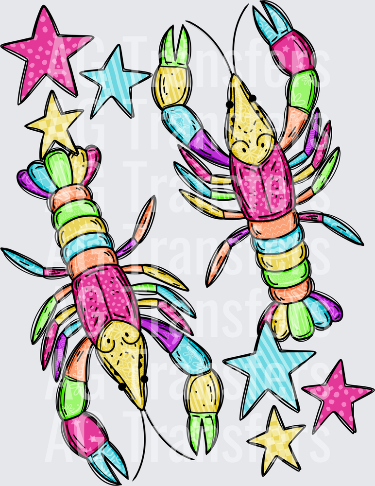 Colorful crawfish