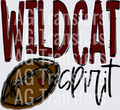 Team Go Spirit WILDCAT FOOTBALL MAROON