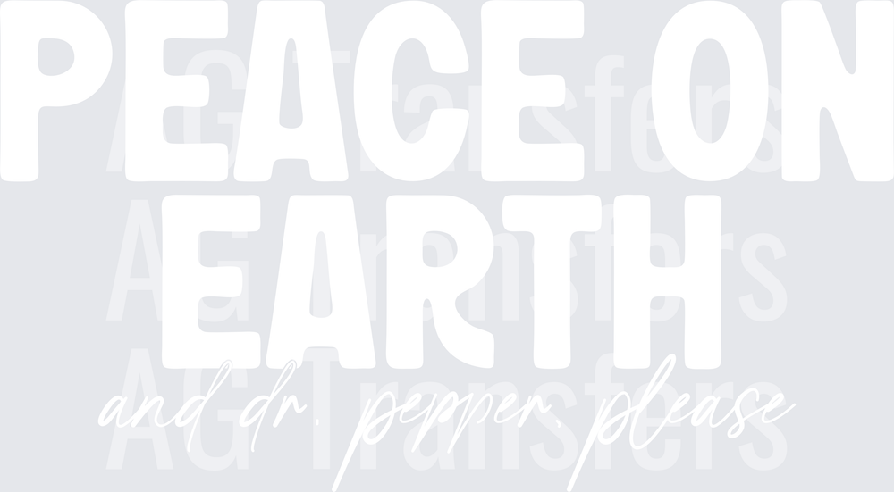 PeaceonEarthDrPepper White