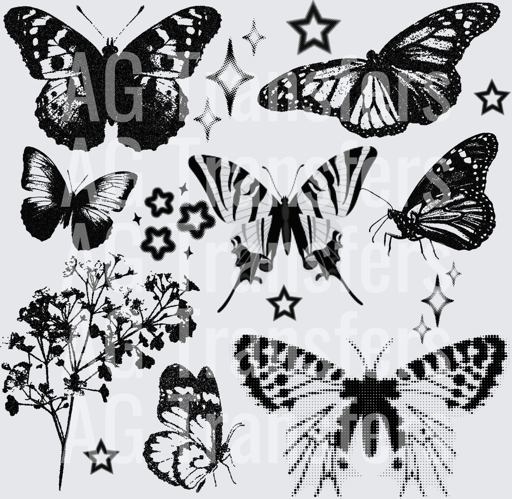 HALFTONE BUTTERFLY