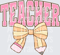 TEACHER PENCIL BOW