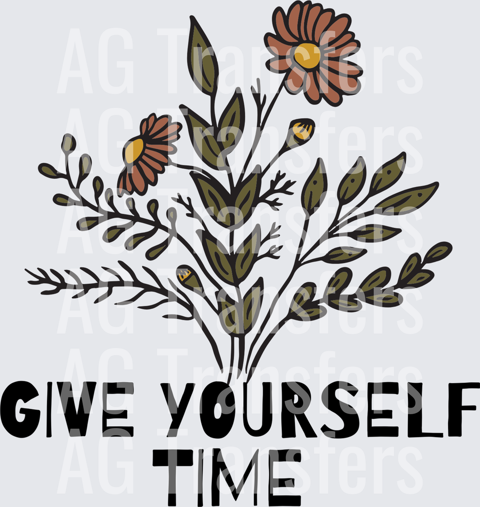 GIVE YOURSELF TIME BLACK FONT