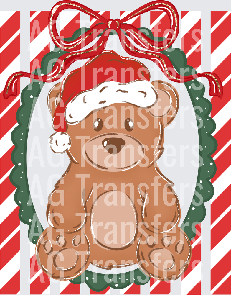 Bear frame red stripes