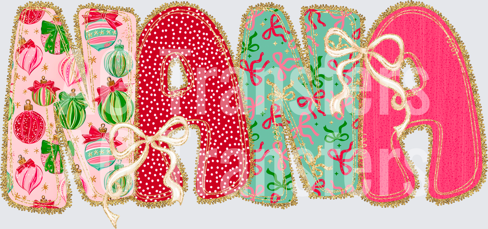 ChristmasBowLace Nana