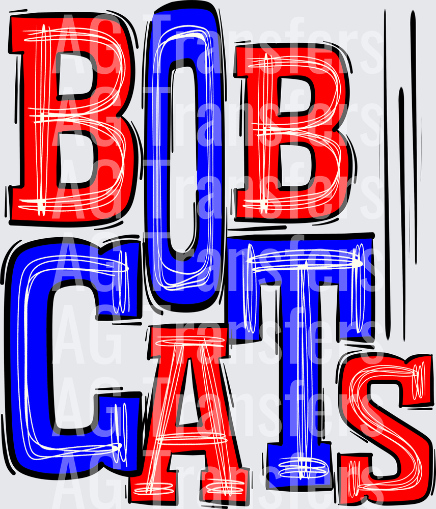 Bobcats Red and Blue