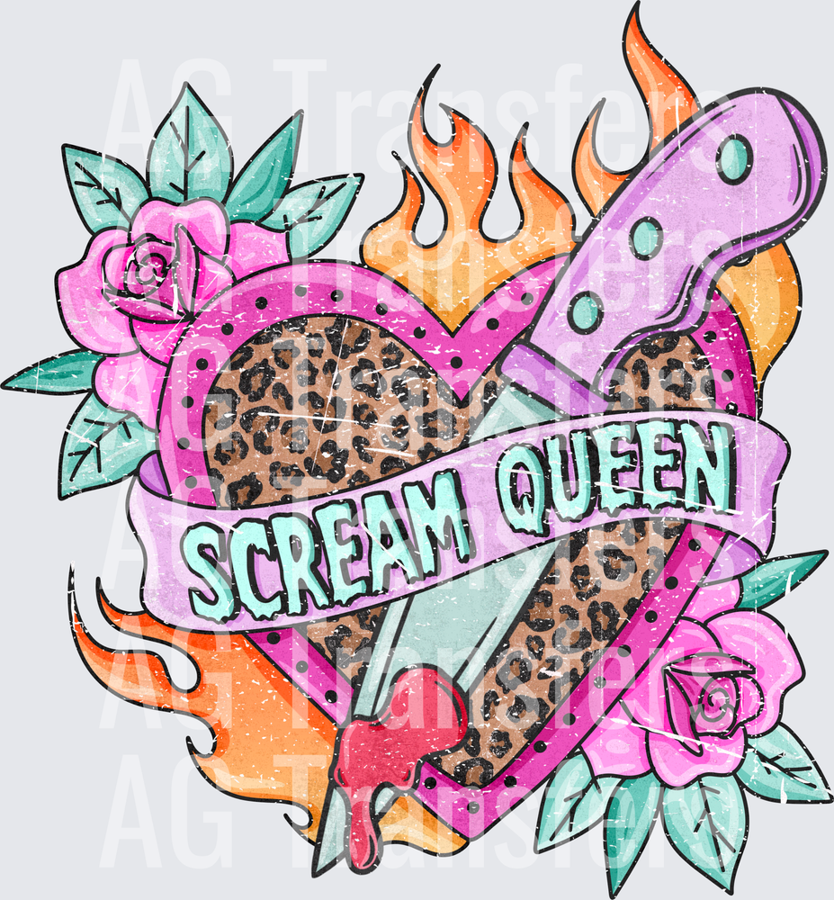 Scream queen distressed