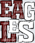 Eagles Maroon and White