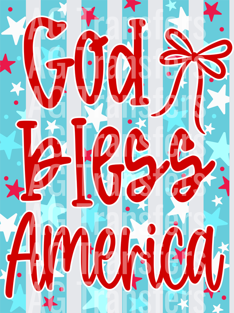 God bless America with bow