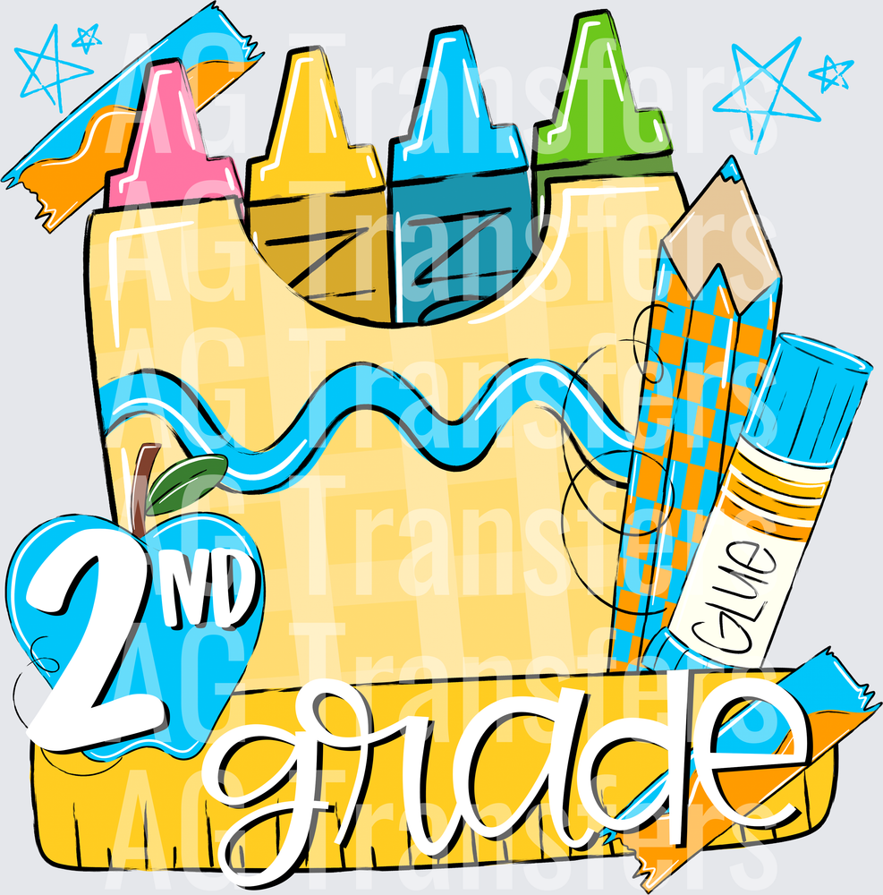 BACK TO SCHOOL BLUE 2ND GRADE