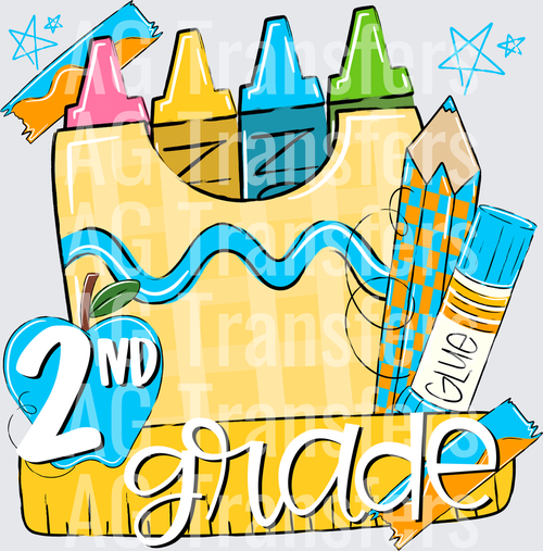 BACK TO SCHOOL BLUE 2ND GRADE