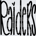 RAIDERS LETTERING BLACK