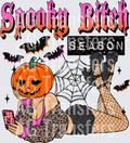Spooky bitch season pumpkin girl