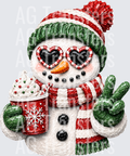 SNOWMAN FAUX PAINTED