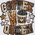 COFFEE QUEEN FAUX SEQUIN