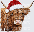 CHRISTMAS HIGHLAND COW FAUX YARN