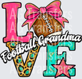 Love Football Grandma HWDS