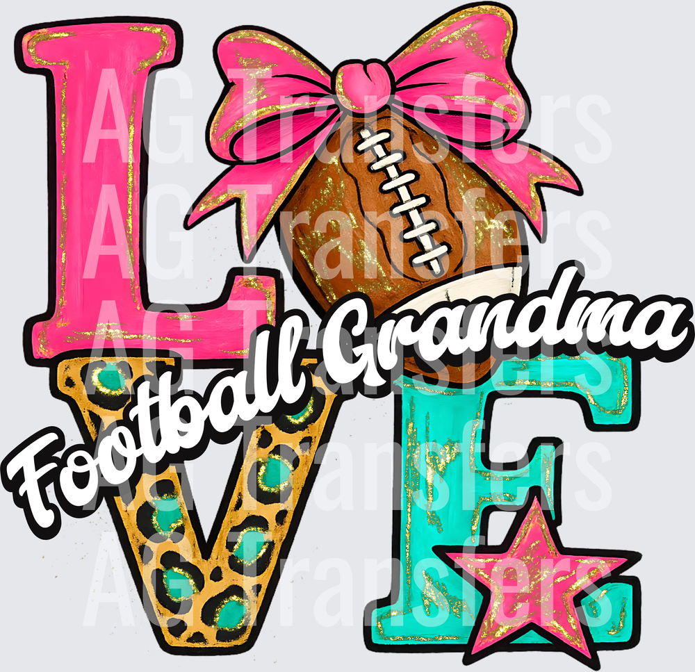 Love Football Grandma HWDS