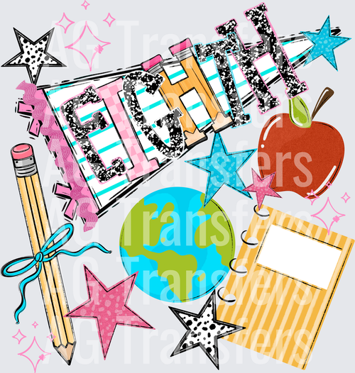 BACK TO SCHOOL NAME PENNANT EIGHTH
