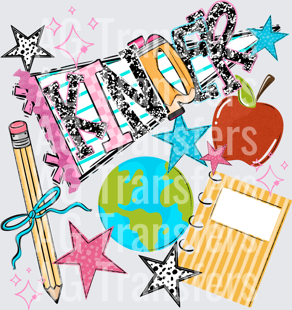 BACK TO SCHOOL NAME PENNANT KINDER