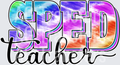 Tie Dye Teacher Names SPED