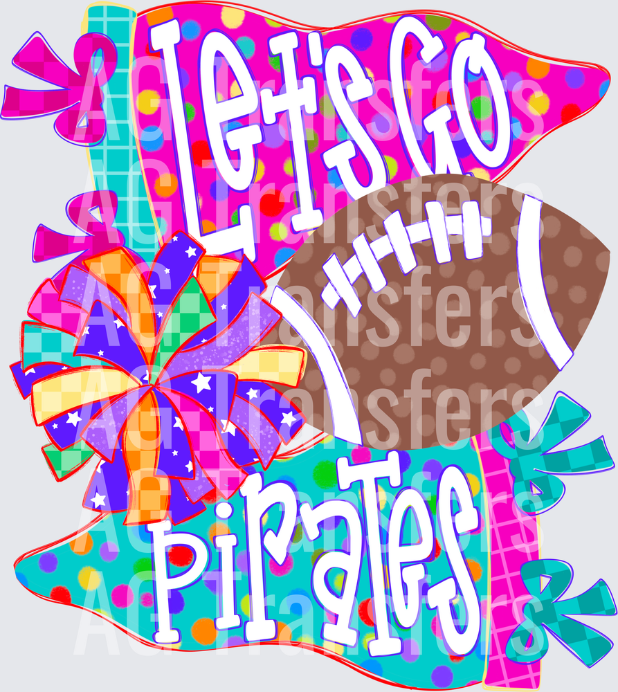 Let’s go pirates preppy pennant