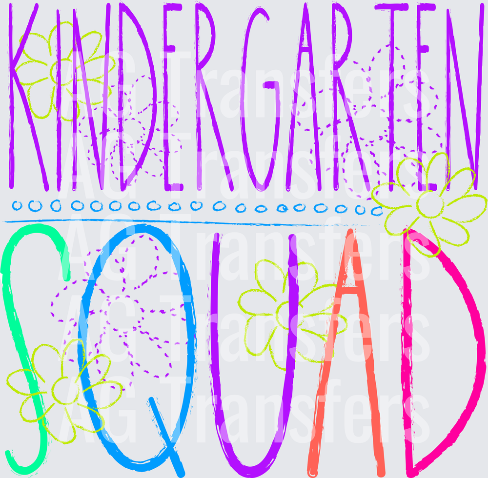 Chalkboard KINDERGARTEN Squad