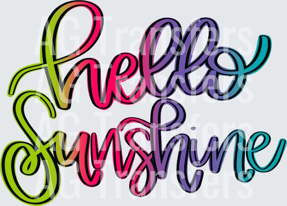 rainbow hello sunshine